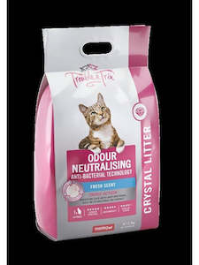 Pet: Trouble & Trix Crystal Litter With Anti Bacterial Agent 15L / 6.4KG