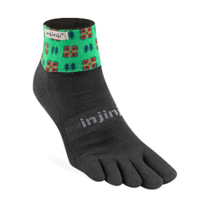 Clothing: Injinji Artist Designed Men's Trail Mini-Crew Toesocks