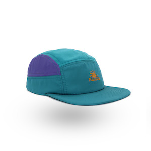 Helios Headwear Ultralight 7 Panel Soft Brim Cap - Teal Purple