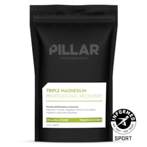 Bicycle and accessory: Pillar Performance - Triple Magnesium Powder 200g Pineapple Coconut (Pouch)