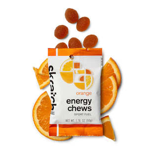 Bicycle and accessory: Skratch Labs Energy Chews Orange