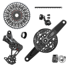 Bicycle and accessory: SRAM XO Eagle AXS e-Bike 104BCD Transmission Groupset