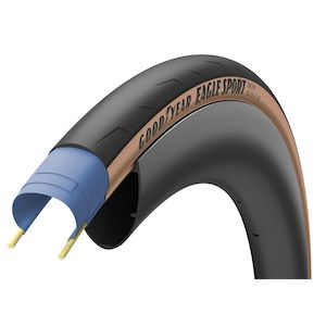 Bicycle and accessory: Goodyear - Eagle Sport Tyre - Tube Type - Tan