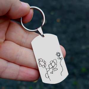 Jewellery: Mini Masterpiece Keyring - Dog Tag