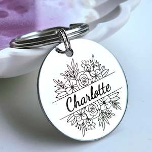 Flower Frame Keyring