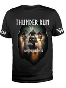 Products: T-Shirt – Thunder Run – 3 Bikes