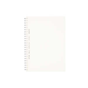 Kokuyo Soft Ring Notebook - Clear - Tear Off - 80 sheets - A6 - Dot Grid