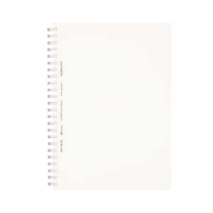 Kokuyo Soft Ring Notebook - Clear - Tear Off - 80 sheets - B6 - Dot Grid