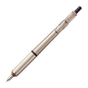 Uni Jetstream Edge Ballpoint Pen - Black Ink - 0.28 mm - Champagne Gold