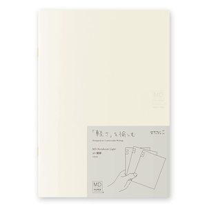 Stationery: Midori MD Notebook Light - 3 Book Set - A5 - 7mm Lined