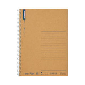 Maruman Spiral Note Basic Notebook - 6.5mm Lined - 80 Sheets - Tear Off - B5