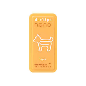 Midori D-Clip Nano Paper Clip - Dog Pattern