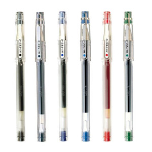 Pilot Hi-Tec-C Gel Pen - 0.4 mm - Ultra Fine - Long Life Design Award