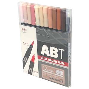 Stationery: Tombow ABT Dual Brush Pen - 12 Color Set - Portrait