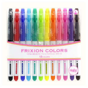 Pilot FriXion Felt Tip Marker - 12 Color Set - Erasable