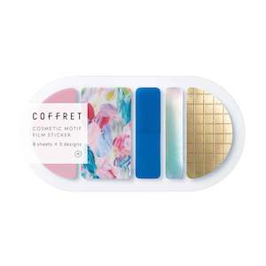 Hitotoki COFFRET Cosmetic Motif Film Sticker - Oval - Pink Float