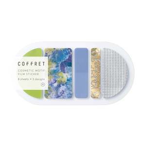 Hitotoki COFFRET Cosmetic Motif Film Sticker - Oval - Chiffon Yellow