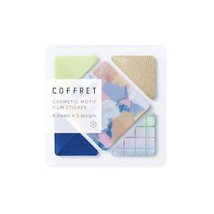 Hitotoki COFFRET Cosmetic Motif Film Sticker - Square - Chiffon Yellow