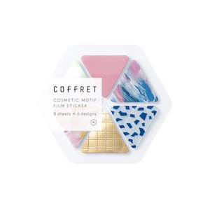 Hitotoki COFFRET Cosmetic Motif Film Sticker - Triangle - Pink Float