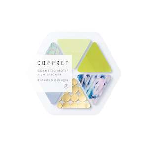 Hitotoki COFFRET Cosmetic Motif Film Sticker - Triangle - Chiffon Yellow