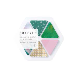 Hitotoki COFFRET Cosmetic Motif Film Sticker - Triangle - Forest Green