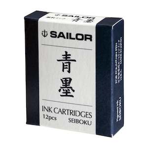 Sailor Ink Cartridge - 12 Pieces - Blue