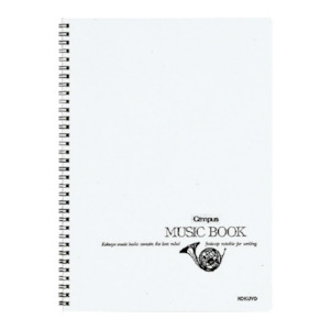 Kokuyo Music Notebook (Twin Ring) - 30 sheets - 12 Steps - A4