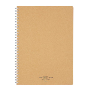 Kokuyo Soft Ring Notebook - Beige - Tear Off - 80 sheets - Slim B5 - 7 mm Lined