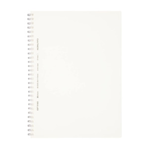 Kokuyo Soft Ring Notebook - Clear - Tear Off - 80 sheets - Slim B5 - 6 mm Lined