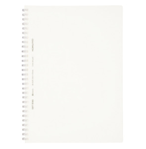 Kokuyo Soft Ring Notebook - Clear - Tear Off - 80 sheets - Slim B5 - Dot Grid