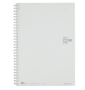 Kokuyo Soft Ring Notebook - Tear Off - 80 sheets - Slim B5 - Blank