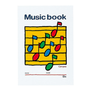 Kokuyo Music Notebook - 18 sheets - 8 Steps - B5