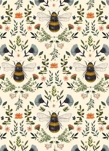 Greeting Card -  Bumblebees