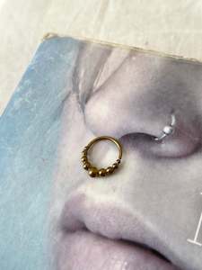 Gold septum ring