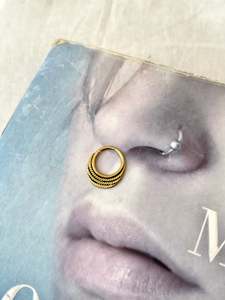 Gold septum ring