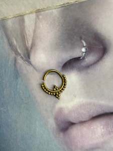 Gold septum ring