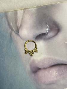 Gold septum ring