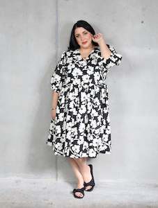 Top: Betty Dress - Cream Blossom