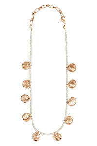 Except Knitwear: eb&Ive Palmier Necklace - Gold Coin