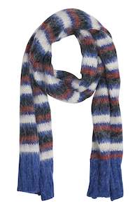 Scarfs: Serene Scarf - Azure Stripe