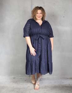 Jacquie Dress - Navy