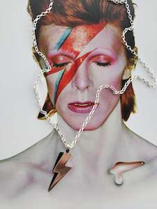 Playlist 2: Silver Bowie Bolt Necklace