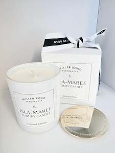 Miller Road x Isla-Maree White & Gold Luxury Candle - Isla-Maree