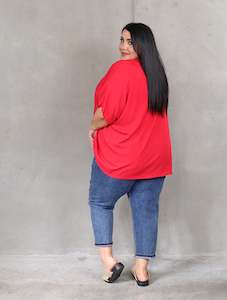 Drape Top - Cherry