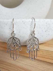 Fatimah Silver Earring