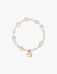 Womenswear: Vania Margarita Paraguachi Bracelet On Elastic Gold Finish