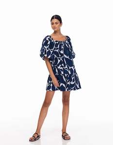 Womenswear: Blak Everest Dress Blue/White Floral