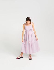 Womenswear: Thing Thing Zigger Dress - Lilac Fuchsia