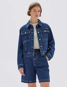 Womenswear: Assembly Label Winnie Denim Jacket Heritage Blue