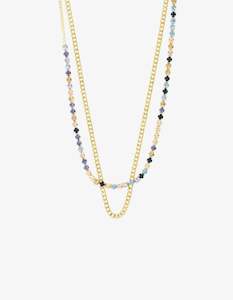 Womenswear: Pilgrim Reign Necklace 2 in 1 Set Gold Plated